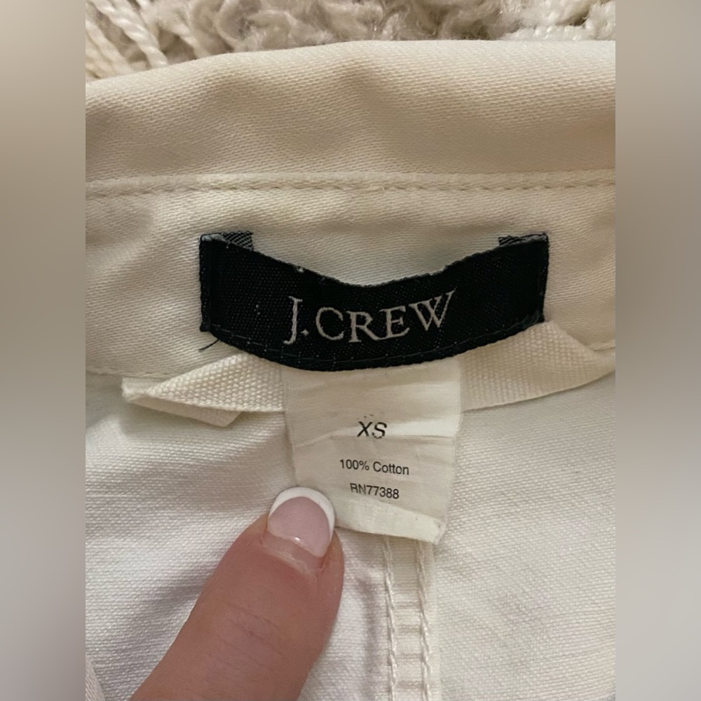 J Crew Barn Coat Sz XS Cream - Picture 7 of 8